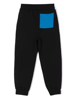 Missoni Kids спортивные брюки с логотипом, черный