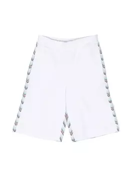 Missoni Kids спортивные брюки с полосками, белый