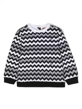 Missoni Kids толстовка с узором зигзаг, черный