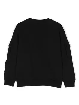 Missoni Kids толстовка с вышитым логотипом, черный