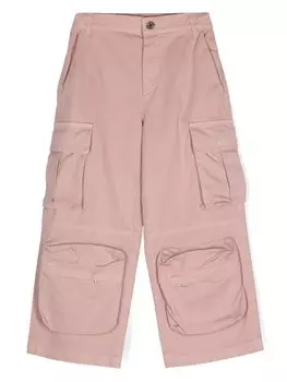 Missoni Kids твиловые брюки карго, розовый