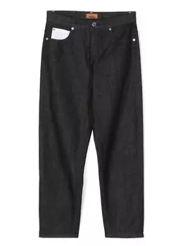 Missoni Kids зауженные с вышитым логотипом, черный