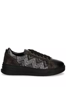 Missoni кроссовки на шнуровке, черный