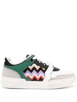 Missoni кроссовки со вставками и узором зигзаг, белый