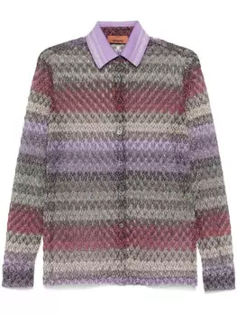 Missoni кружевная рубашка, фиолетовый