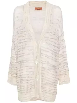 Missoni меланжевый карди-пальто, розовый