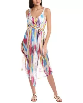 Missoni миди-платье с поясом, розовый