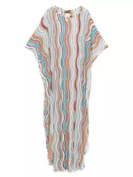 Missoni накидка с узором, белый