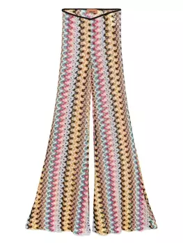 Missoni накидка в технике кроше, синий