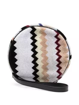 Missoni несессер с узором зигзаг, черный