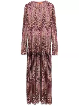 Missoni платье миди с узором зигзаг