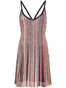Missoni платье мини с пайетками, черный