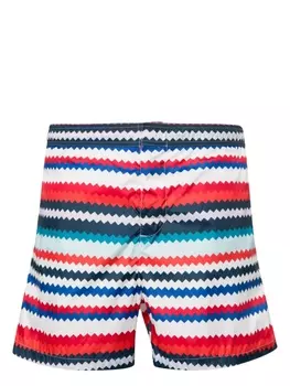 Missoni плавки-шорты с узором зигзаг, нейтральный цвет