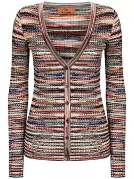 Missoni полосатый кардиган, оранжевый