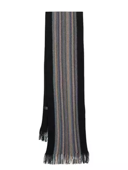Missoni полосатый шарф, черный
