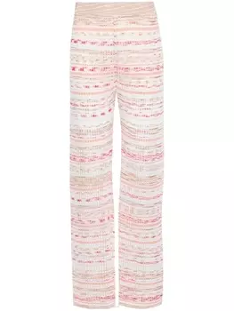 Missoni расклешенные брюки в полоску, белый