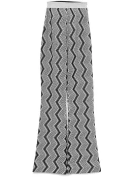 Missoni раскрашенные брюки с узором зигзаг, черный