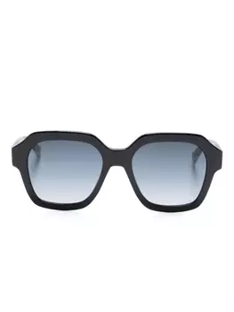 Missoni rectangle-frame gradient-lenses sunglasses, черный