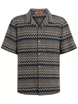 Missoni рубашка для боулинга с зигзагом, мультиколор