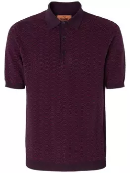 Missoni рубашка поло с узором, красный