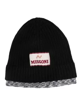 Missoni шапка с логотипом, черный