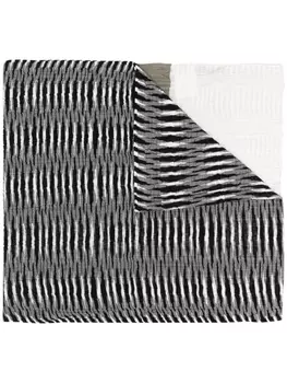 Missoni шарф с вышивкой в технике пэчворк, черный