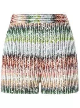 Missoni шорты в полоску, зеленый