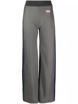 Missoni спортивные брюки с нашивкой-логотипом, серый