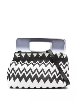 Missoni сумка-тоут с узором зигзаг, черный
