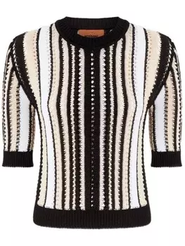 Missoni свитер в полоску, черный
