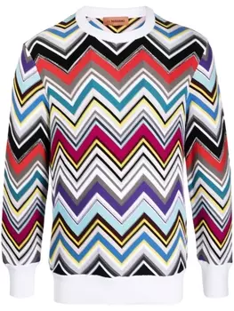 Missoni толстовка с узором зигзаг, черный