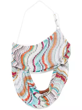 Missoni топ с узором зигзаг, белый