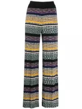 Missoni трикотажные брюки в полоску, черный
