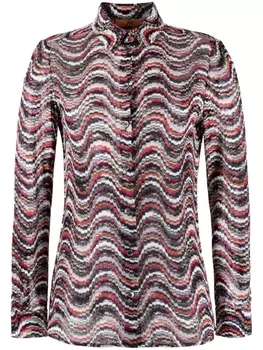 Missoni жаккардовая рубашка, розовый