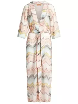 Missoni zigzag cover up dress, розовый