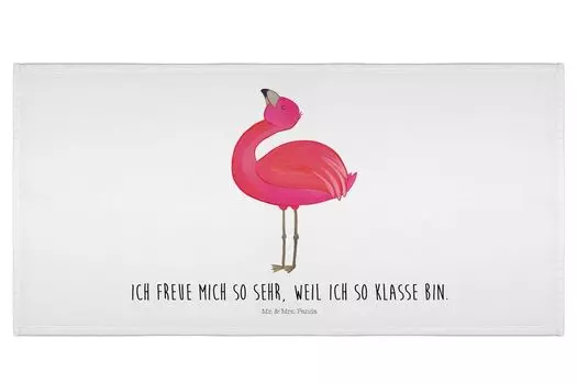 Мистер и миссис Панда 50 x 100 Полотенце Flamingo Pride - Черный - Подарок для ванной Полотенца для рук Best Friend Самостоятельное принятие Банное полотенце для большой дочери Baby Pink Mr. & Mrs. Panda, белый