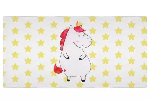 Мистер и миссис Панда 50 x 100 Полотенце Unicorn Sad - Красная пастель - Подарок, Поздравительная открытка, Большое, Любовь, Единорог, Малыш, Банное полотенце, Единороги, Полотенца для рук, Друзья Mr. & Mrs. Panda, белый