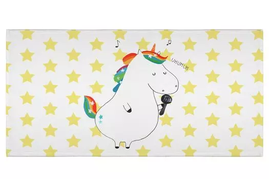 Мистер и миссис Панда 50 x 100 Полотенце Unicorn Walk - Красная пастель - Подарок, Пегас, Большой, Единороги, Банное полотенце, Единорог, Полотенца для рук, Хорошее настроение, Цветы, Детские Mr. & Mrs. Panda, белый