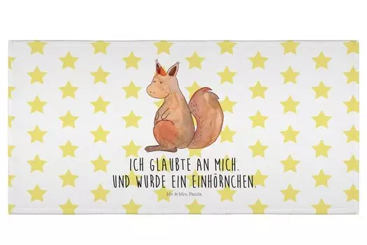 Мистер и миссис Панда 50 x 100 Полотенце Unicorn Farts - Красная пастель - Подарок, Полотенца, Подруга, Радуга, Блеск, Ванная комната, Большое, Пегас, Единороги, Дети, Малыш Mr. & Mrs. Panda, белый