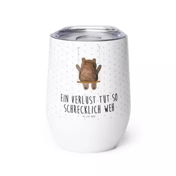 Мистер и миссис Панда, чашка для вина, мишка, качели - белый - подарок, чашка для питья, бокалы для вина, плюшевый, высококачественная чашка для вина, чашка для вина на ходу, чашка для глинтвейна, плюшевый мишка Mr. & Mrs. Panda