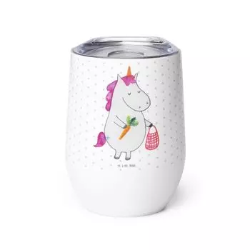 Мистер и миссис Панда Wine Cup Единорог Овощи - Белый - Подарок, Единорог, Бокалы для вина, Чашки для глинтвейна, Органический рынок, Чашки для питья, Единороги, Чашки для глинтвейна, Термочашки Mr. & Mrs. Panda