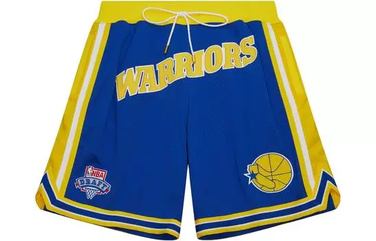 Mitchell Ness Баскетбольные шорты Mitchell & Ness x Just Don SS23, унисекс, синие