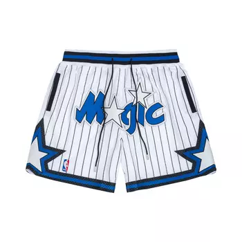 Mitchell Ness Баскетбольные шорты Mitchell & Ness x Just Don Orlando Magic унисекс белого цвета