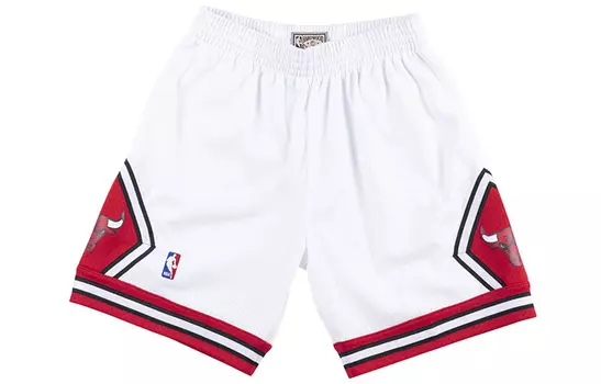 Mitchell Ness Баскетбольные шорты Mitchell & Ness унисекс белые