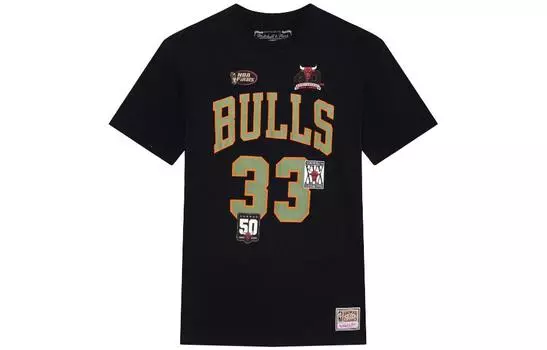 Mitchell Ness Футболка с рукавами Mitchell & Ness, унисекс, черная