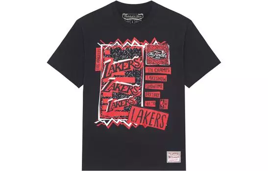 Mitchell Ness Футболка с рукавами Mitchell & Ness, унисекс, черная