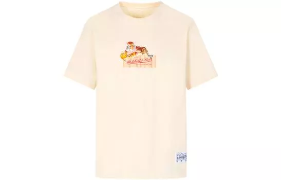 Mitchell Ness Футболка унисекс бежевые