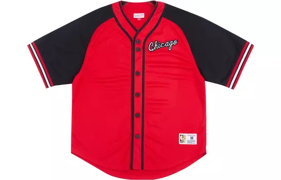Mitchell Ness Футболка унисекс красные