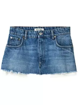 Miu Miu джинсовая мини-юбка, синий
