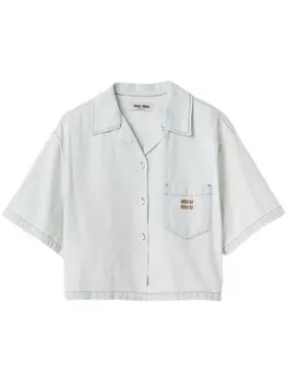 Miu Miu джинсовая рубашка, синий